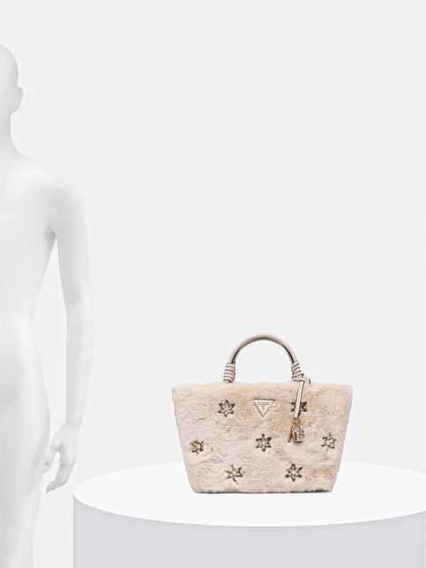 Guess torebka SHAIDA kolor beżowy HWWE81 43220