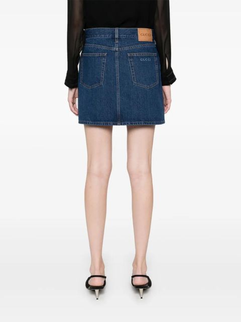 Gucci denim mini skirt - Blue