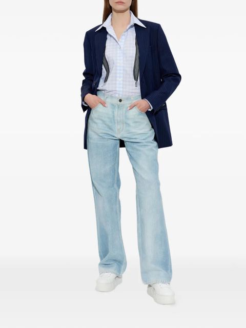 Moschino pinstripe button jacket - Blue - zdjęcie produktu nr 2