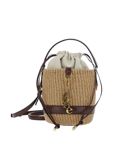 Chloé charm-embellished bucket bag - Neutrals - zdjęcie produktu nr 2