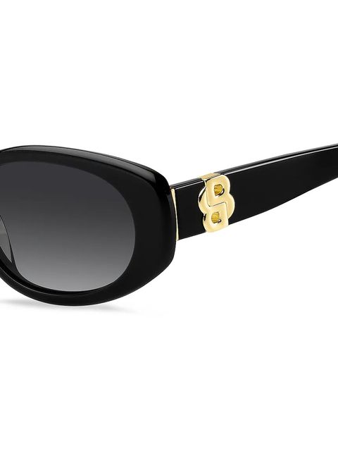 BOSS okulary przeciwsłoneczne damskie kolor czarny BOSS 1859/G/S