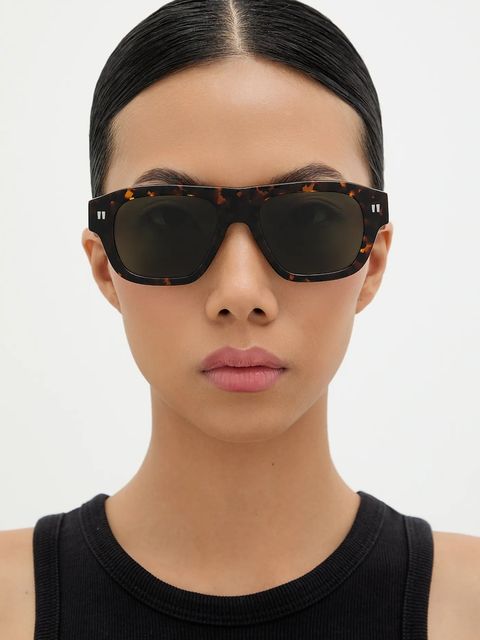 Off-White okulary przeciwsłoneczne kolor brązowy OERI134_526055