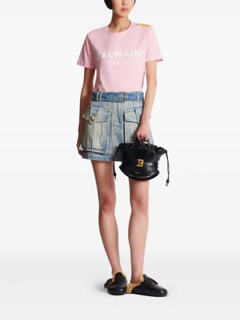 Balmain logo-print T-shirt - Pink