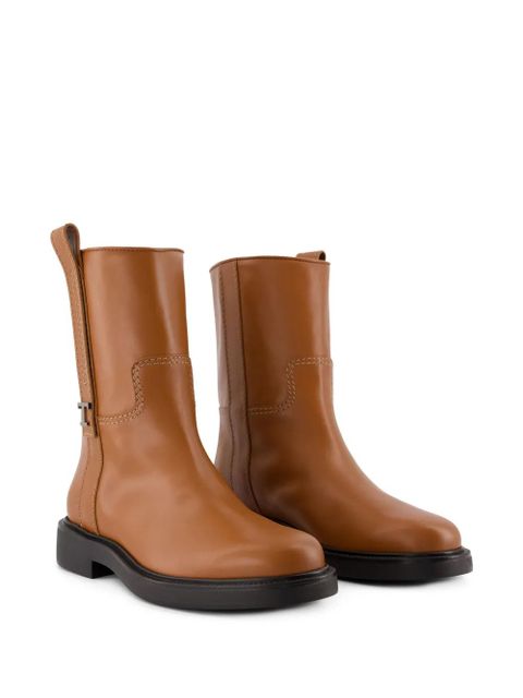Tod's leather ankle boots - Brown - zdjęcie produktu nr 2