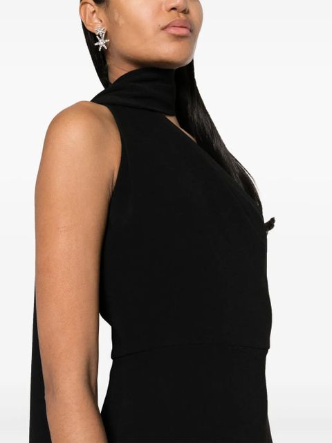 Solace London The Demi one-shoulder maxi dress - Black