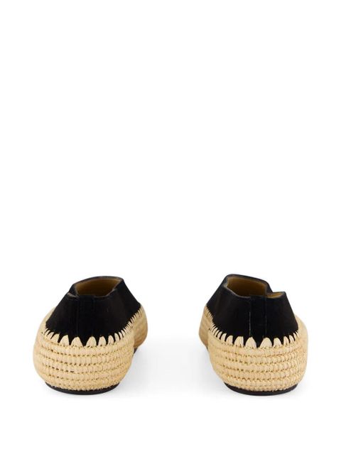 Gabriela Hearst Strength suede raffia loafers - Neutrals