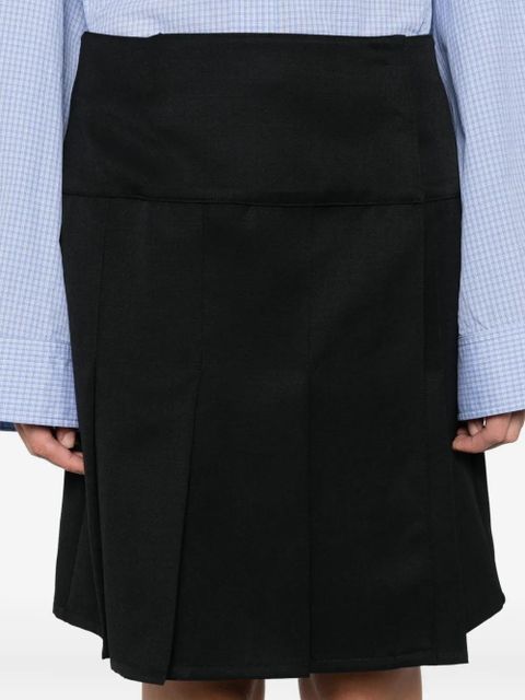 OUR LEGACY Girdle pleated mini skirt - Black