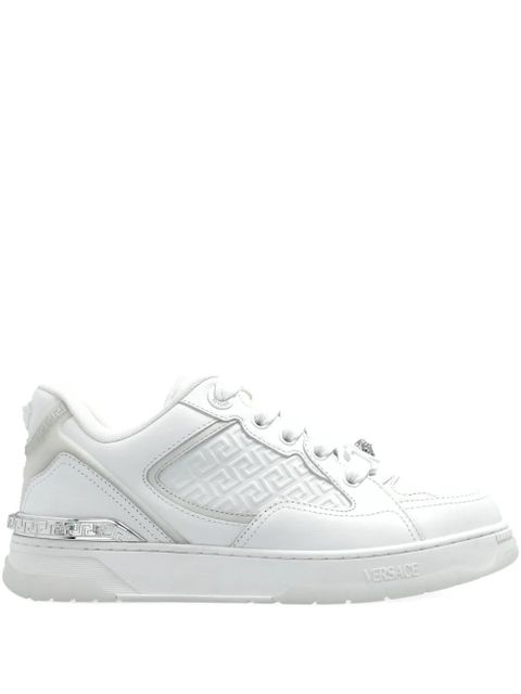 Versace leather sneakers - White