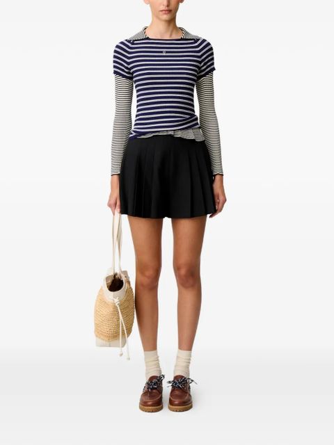 Claudie Pierlot pleated shorts - Black - zdjęcie produktu nr 2