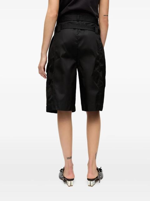 GANNI belted shorts - Black