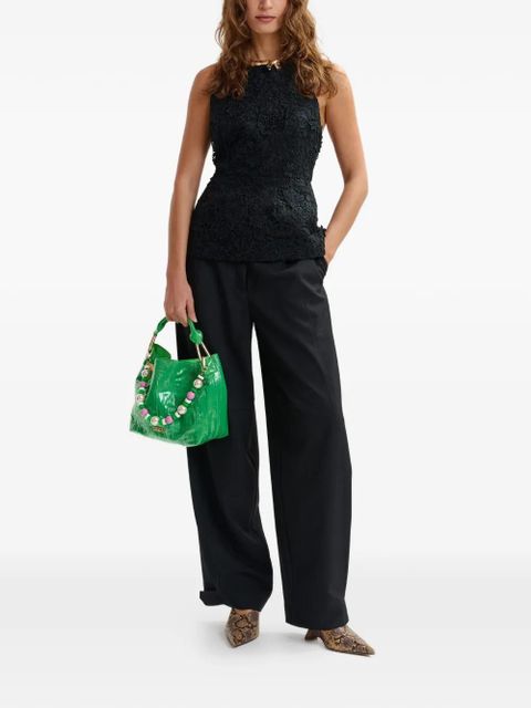 Essentiel Antwerp Jarot floral-lace blouse - Black - zdjęcie produktu nr 2