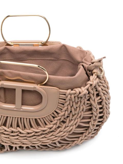 TWINSET braided tote bag - Neutrals