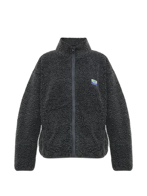 American Vintage Hoktown teddy-texture zip-up jacket - Grey - zdjęcie produktu nr 1