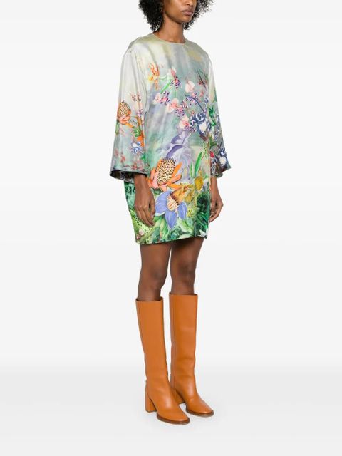 ALEMAIS Mirage mini dress - Green