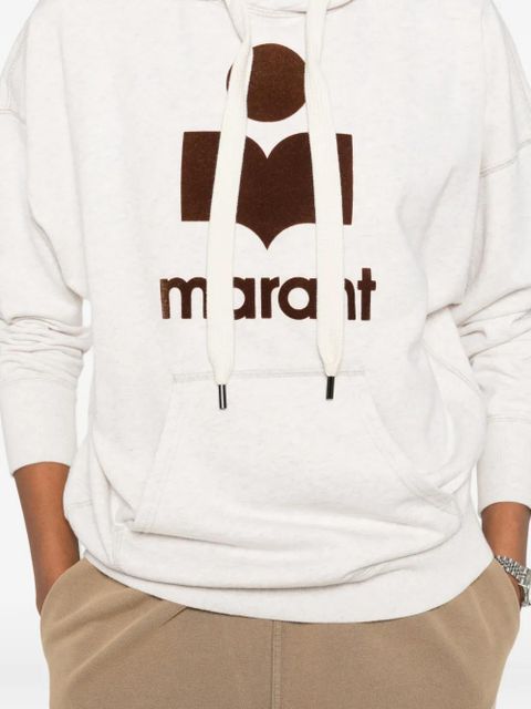 MARANT ÉTOILE logo-detail hoodie - Neutrals