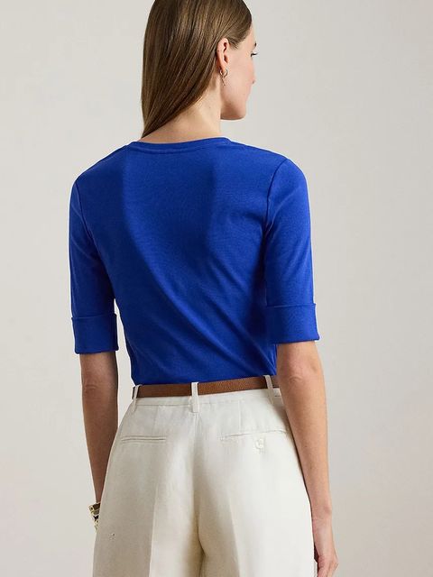 Lauren Ralph Lauren t-shirt damski kolor niebieski 200815843 - zdjęcie produktu nr 2