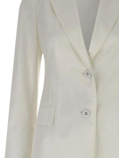 Max Mara notched-lapels button blazer - White
