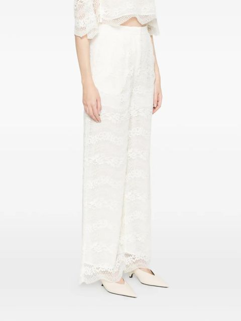 TWINSET lace trousers - White