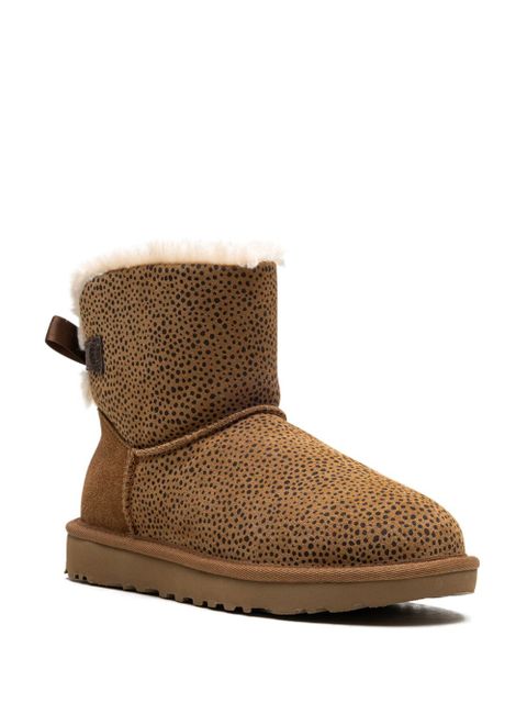 UGG Mini Bailey Bow Micro Cheetah WMNS "Chestnut" - Brown