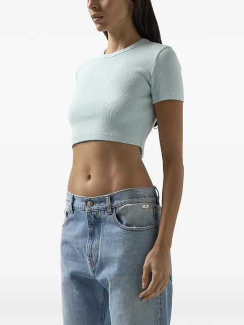 GCDS logo-detail T-shirt - Blue