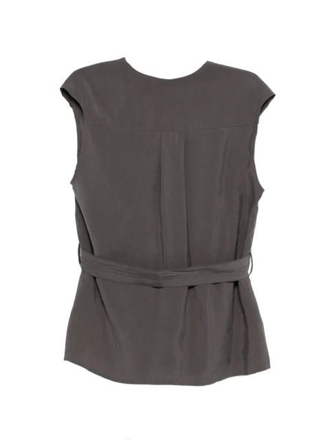 Alysi sleeveless belted top - Grey - zdjęcie produktu nr 2