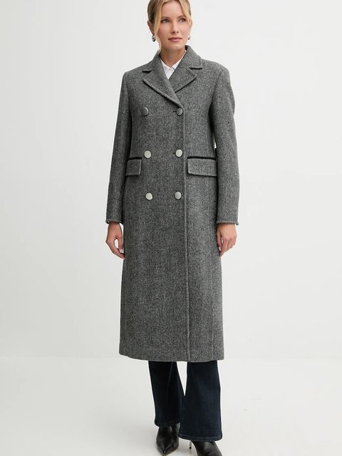 MAX&Co. płaszcz z dodatkiem wełny kolor szary 2526016034200 - zdjęcie produktu nr 1