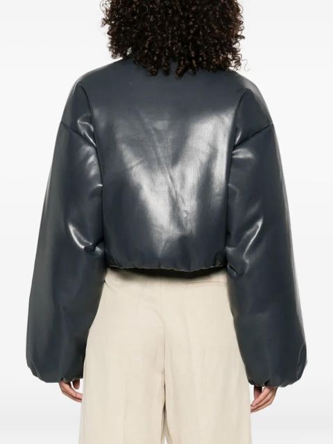 Nanushka puffer zip-front jacket - Blue