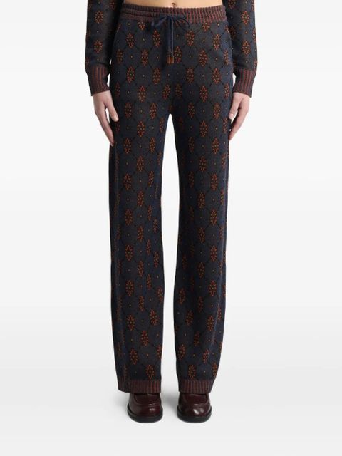 ETRO patterned knit trousers - Blue - zdjęcie produktu nr 2