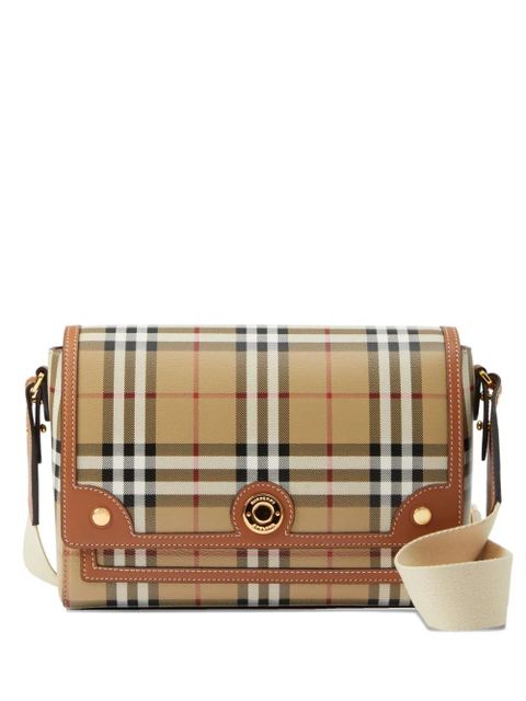 Burberry checked cross body bag - Neutrals - zdjęcie produktu nr 1