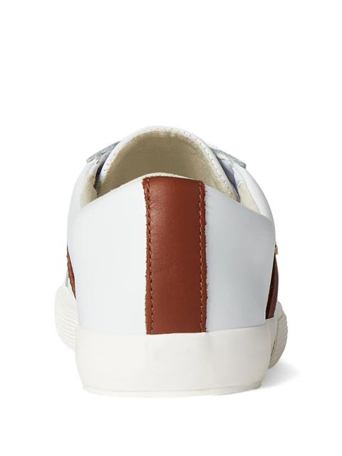 Lauren Ralph Lauren Janson II stripe logo sneakers - White