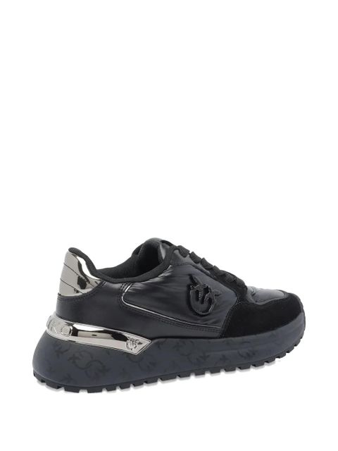 PINKO metallic-panel chunky-sole sneakers - Black