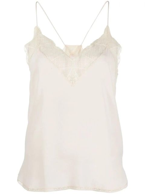 Zadig&Voltaire Christy silk camisole - Neutrals - zdjęcie produktu nr 1