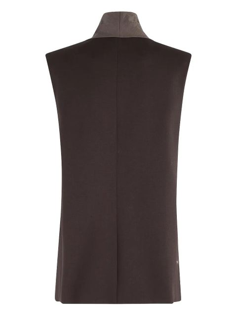 Alysi flap-pockets waistcoat - Brown - zdjęcie produktu nr 2