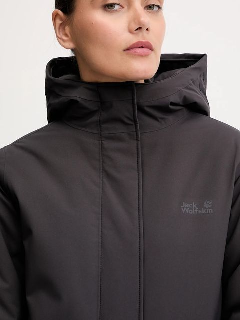 Jack Wolfskin kurtka WINTERTIDE kolor czarny zimowa A65070