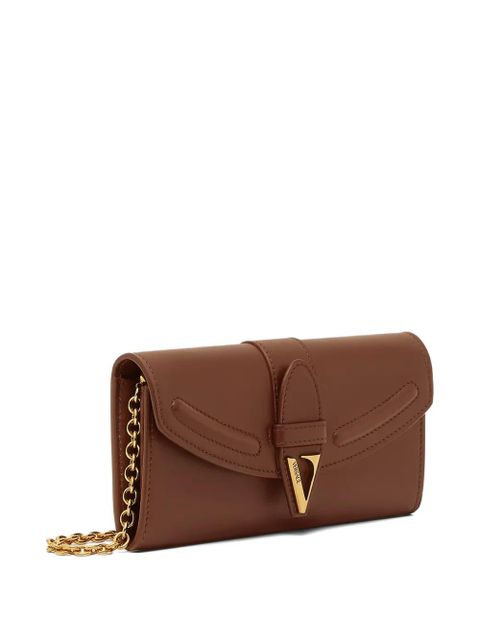 Versace V-logo leather wallet - Brown