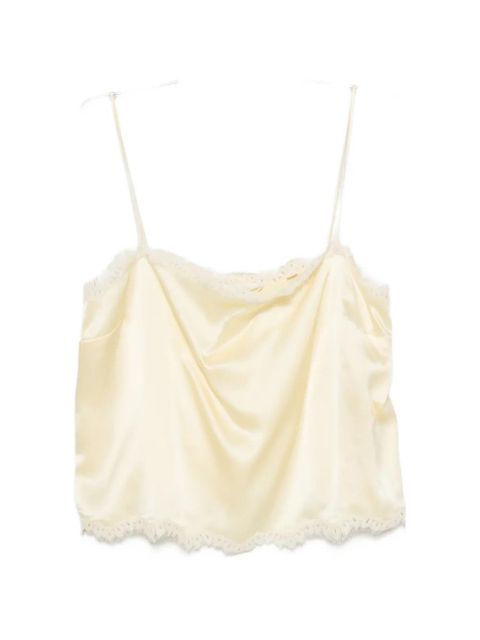 DÔEN Loure lace-trim top - Yellow - zdjęcie produktu nr 1