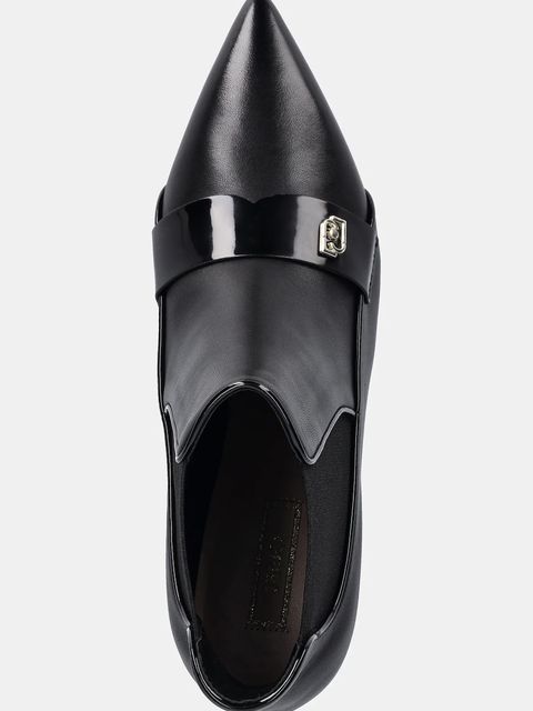 Liu Jo sztyblety skórzane DEVA 02 damskie kolor czarny na szpilce SF5011PX69522222