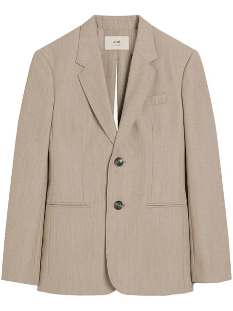 AMI Paris rear-slit blazer - Neutrals - zdjęcie produktu nr 1