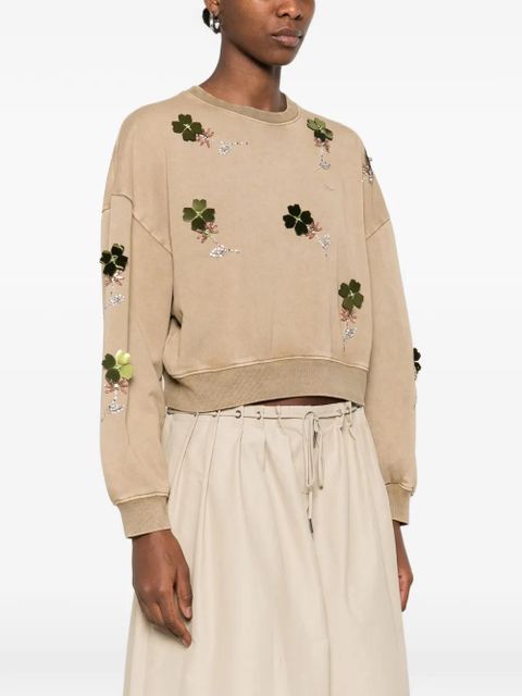 PINKO embellished sweater - Neutrals
