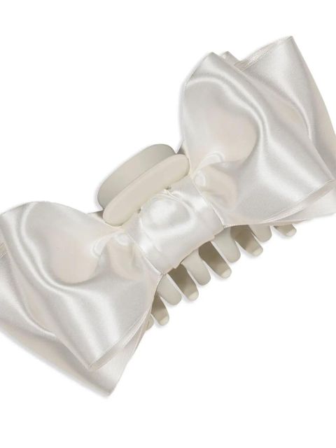 Jennifer Behr Agatha bow hair clip - White - zdjęcie produktu nr 2