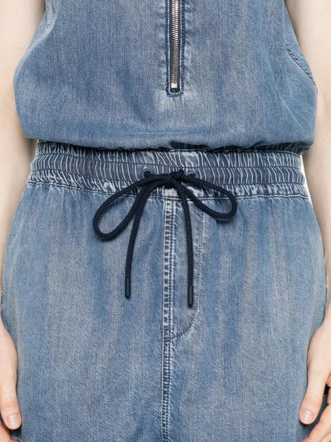 Diesel De-Slam-S zip drawstring mini dress - Blue