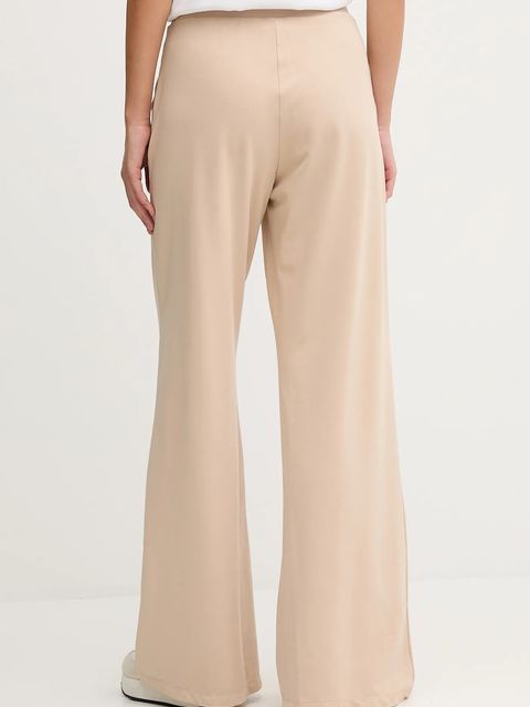 EA7 Emporio Armani spodnie dresowe damskie kolor beżowy gładkie AF13135.7W000462 - zdjęcie produktu nr 2