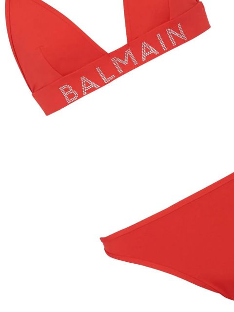 Balmain logo-embellished bikini set - Red - zdjęcie produktu nr 2