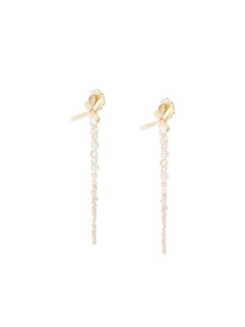 Simone Rocha Petite Bow Drip earrings - Gold - zdjęcie produktu nr 2