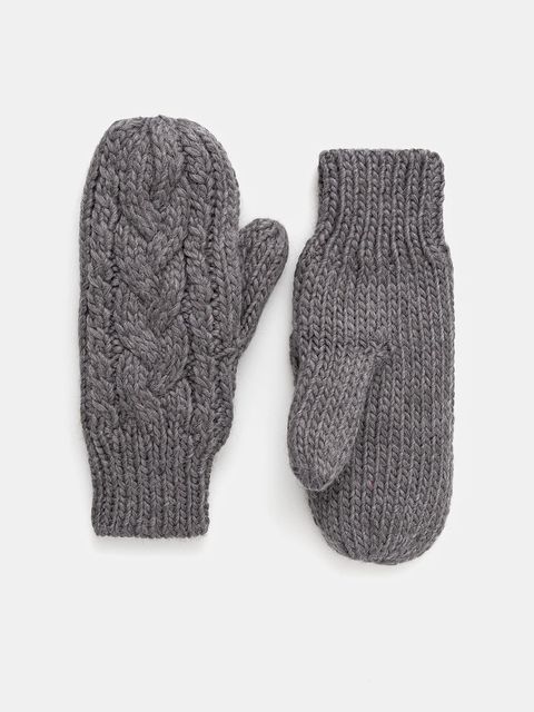 Eisbar rękawiczki z dodatkiem wełny Afra Mittens kolor szary E80135 - zdjęcie produktu nr 1