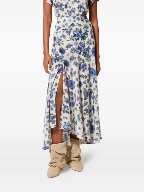 ISABEL MARANT x Sakura floral slit skirt - Neutrals - zdjęcie produktu nr 2
