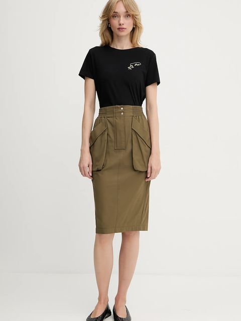 BOSS Orange t-shirt bawełniany damski kolor czarny 50545288 - zdjęcie produktu nr 2