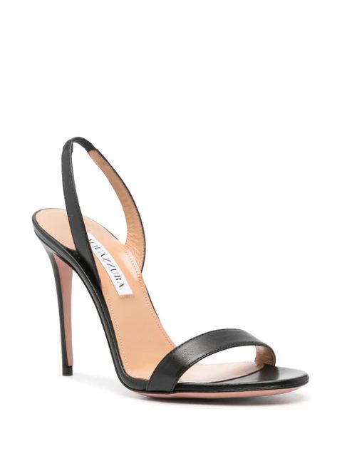 Aquazzura 105mm So Nude sandals - Black - zdjęcie produktu nr 2