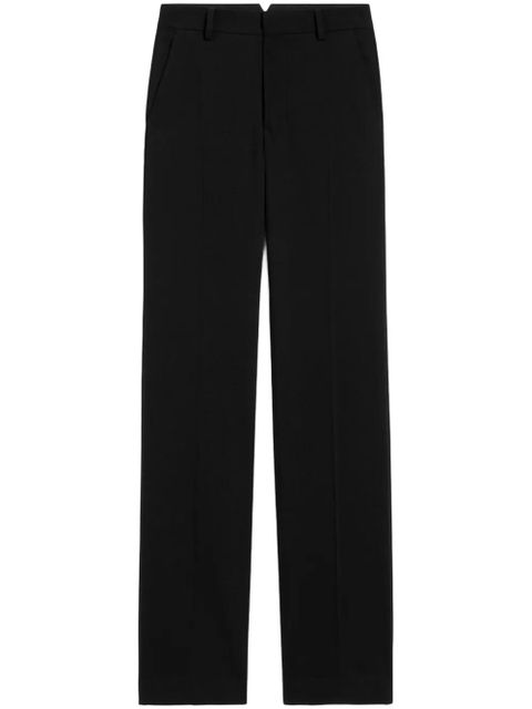 AMI Paris Contrasted straight-leg trousers - Black - zdjęcie produktu nr 1
