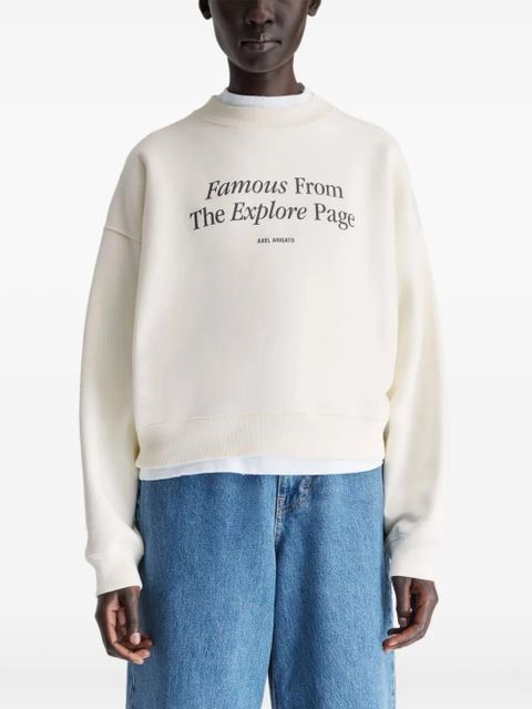 Axel Arigato Famous printed sweatshirt - Neutrals